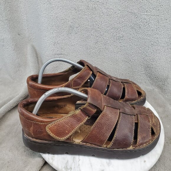 Born Shoes Mens Size 9 Brown Leather Fisherman Sandals *Read* main image 7